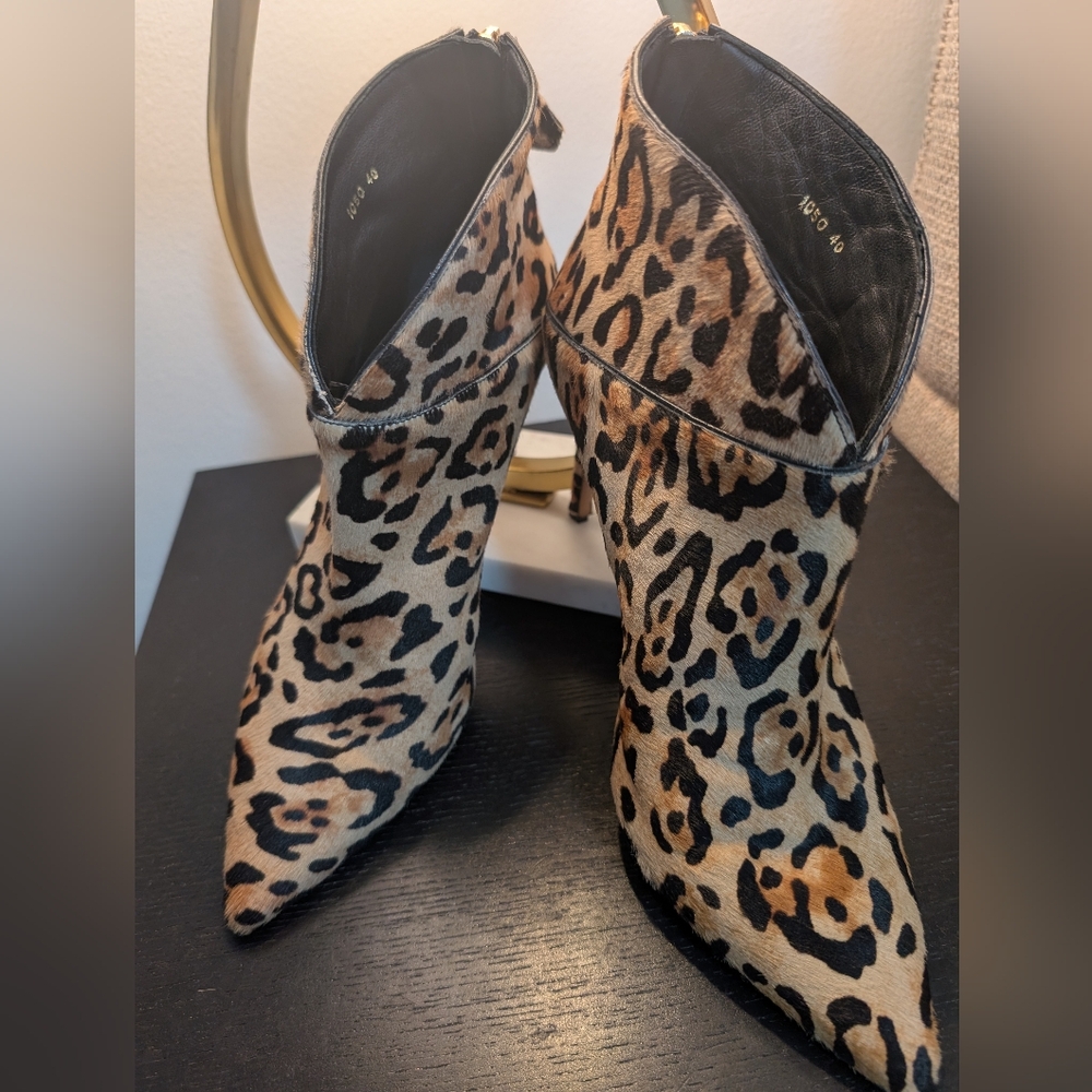 Leopard Print Women's Ankle Boots